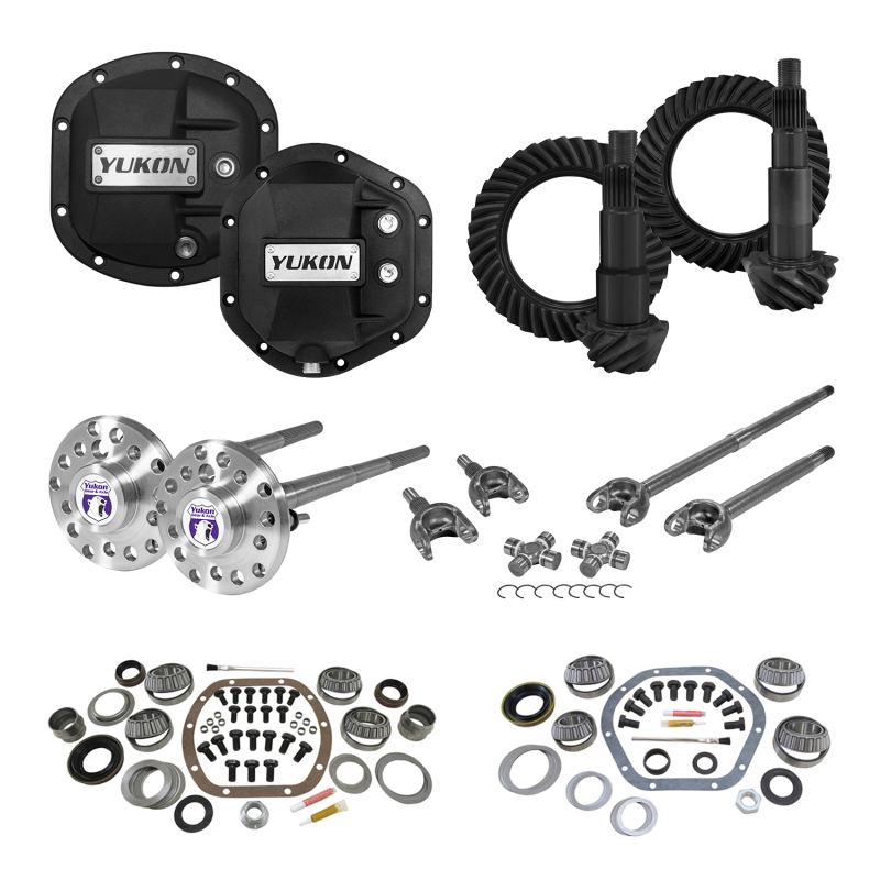 Jeep JK Differential Install Kit - Front + Rear - Yukon Gear & Axle - Stage 4 Package with 5.13 Ratio - `07-`17